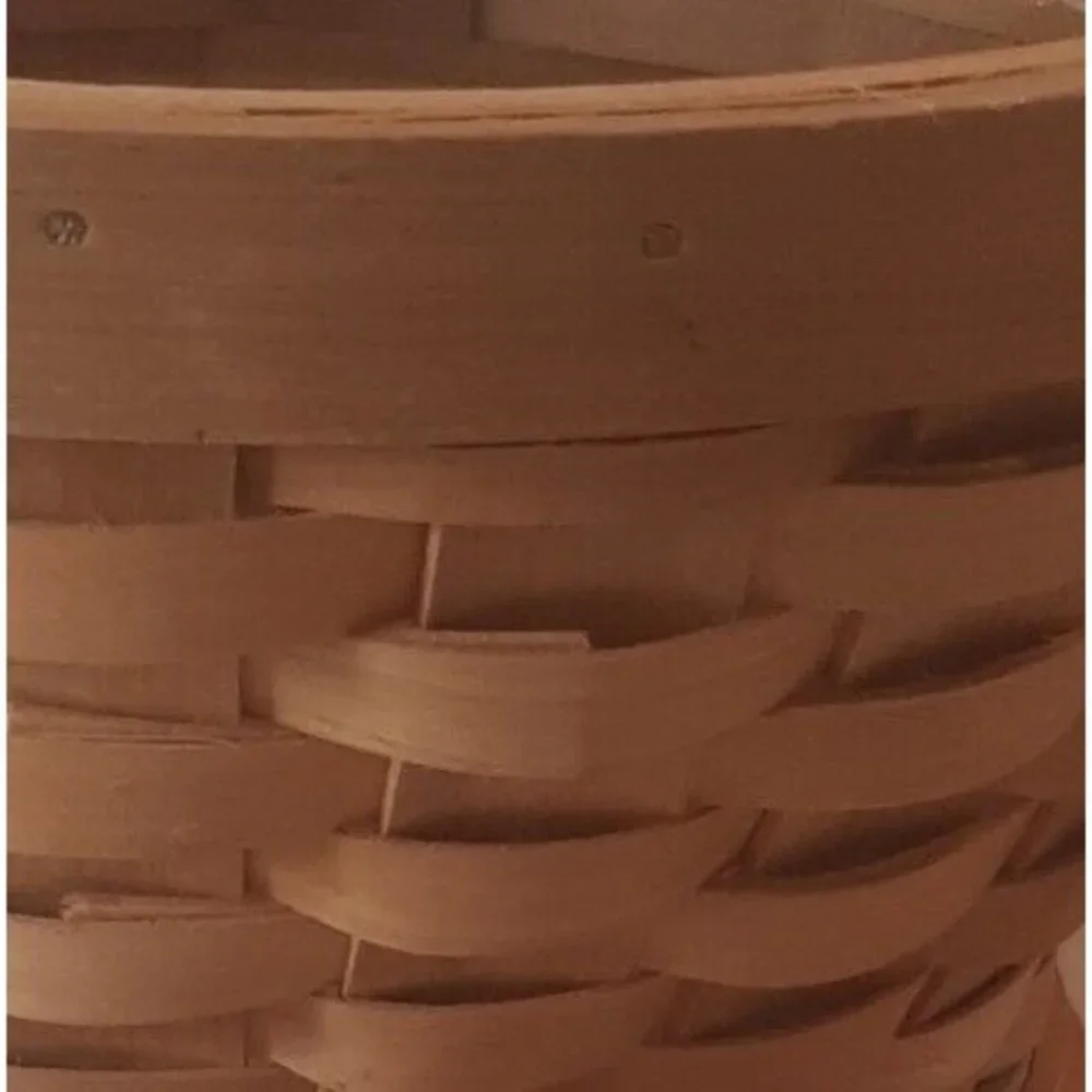 9 Inch Round Woven Basket with Liner Planter Yarn